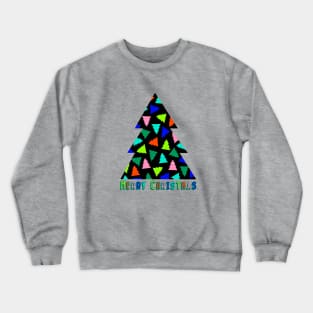 Christmas Tree Pattern in Bright Colours Crewneck Sweatshirt